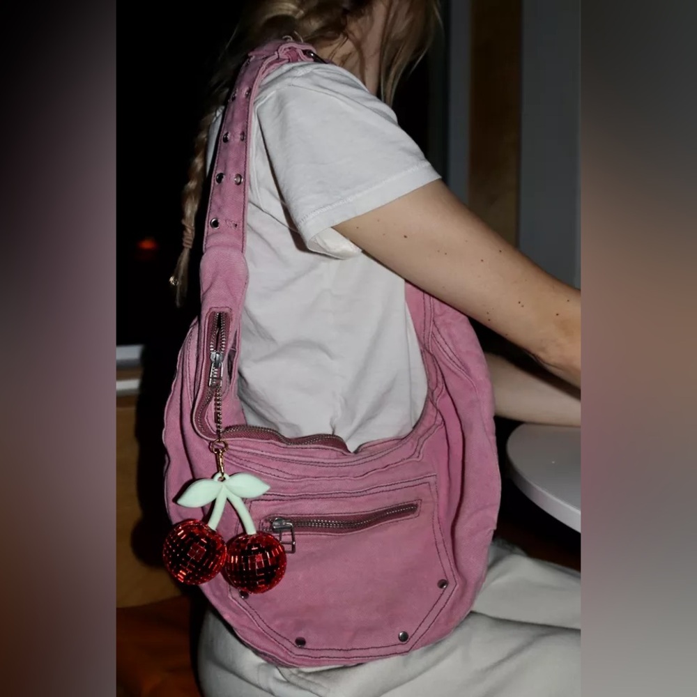 Urban Outfitters Pink Denim Shoulder Bag